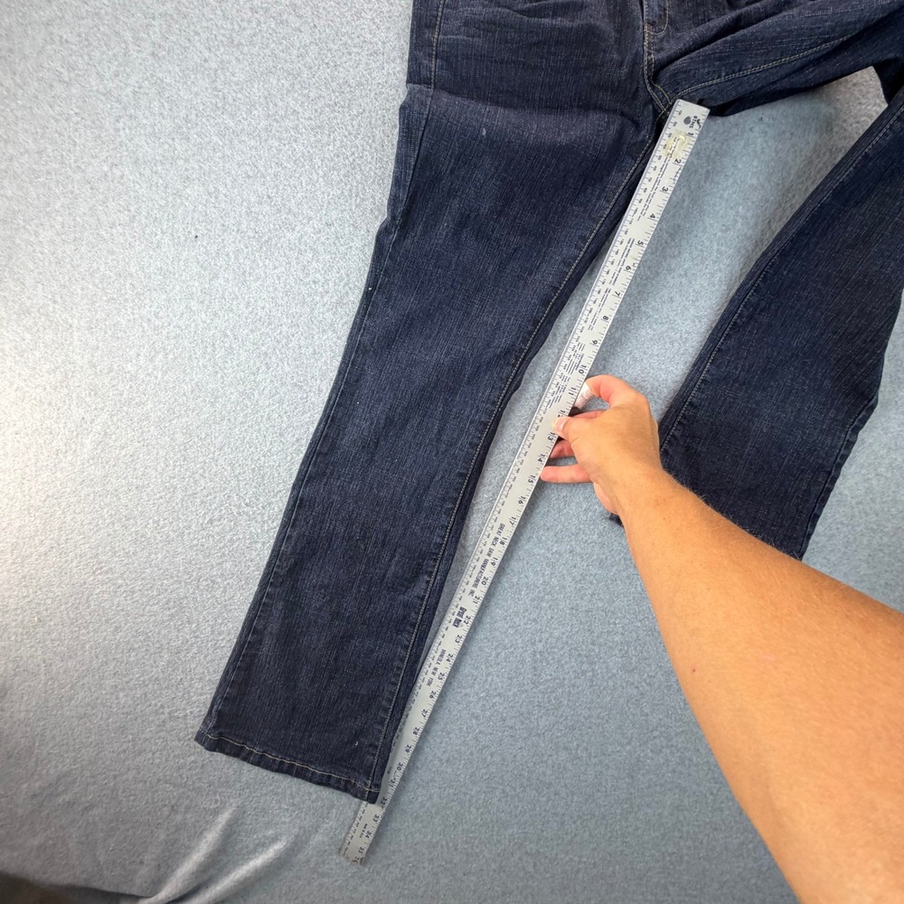 Bongo D'Flirty Womens Dark Wash Low Rise Flare Jeans Size 5 Stretch Blue Denim - Picture 7 of 11